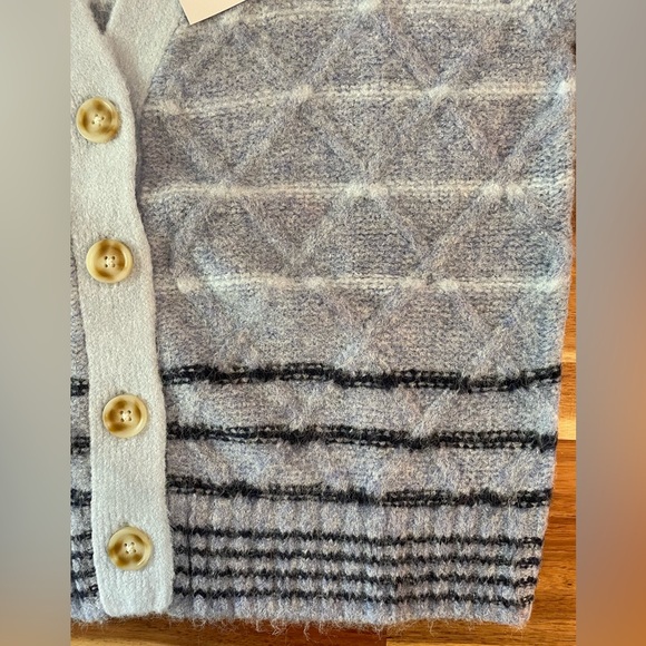 NWT Design 365 Blue Combo Cardi - Picture 7 of 10